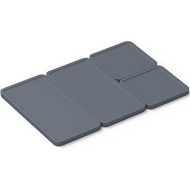 Prepd Cheat Sheets Lids Silicone Bakeware Lid for Modular Sheet Pan Dividers 4 Nonstick Oven Microwave Dishwasher Fridge FreezerFriendly Sheet Pan Divider Lids for Cooking Storage
