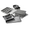 Calphalon 10Piece Nonstick Bakeware Set Includes Baking Sheet Cookie Sheet Cake Pans Muffin Pan and More Dishwasher Safe Silver
