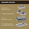 Calphalon 10Piece Nonstick Bakeware Set Includes Baking Sheet Cookie Sheet Cake Pans Muffin Pan and More Dishwasher Safe Silver