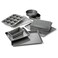 Calphalon 10Piece Nonstick Bakeware Set Includes Baking Sheet Cookie Sheet Cake Pans Muffin Pan and More Dishwasher Safe Silver