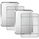 Deedro Baking Sheet with Cooling Rack Set 2 Sheets 2 Racks Stainless Steel Cookie Half Sheets Baking Pan Oven Tray with Rack 16 x 12 x 1 Inch Heavy Duty Nontoxic Dishwasher Safe