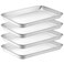 CEKEE 4 Pack Baking Pans Set Nonstick Stainless Steel Cookie Sheets for Baking Heavy Duty Dishwasher Safe Sheet Pan10x7x1in Small Cookie Pans Cookie Pans Trays Sheets For Kitchen Restaurant