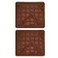 Haofy Silicone Macaron Mats 2x30Grid NonStick Baking Brown Rectangular 110 x 98 inches
