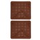 Haofy Silicone Macaron Mats 2x30Grid NonStick Baking Brown Rectangular 110 x 98 inches