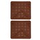 Haofy Silicone Macaron Mats 2x30Grid NonStick Baking Brown Rectangular 110 x 98 inches