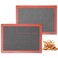 AMYONE Perforated Baking Mats 2 PCS Eclair Silicone Mat for Half Sheet NonStick Reusable Oven Liners for Making BreadPizzaPastryCookie 11 58 x 16 12