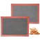 AMYONE Perforated Baking Mats 2 PCS Eclair Silicone Mat for Half Sheet NonStick Reusable Oven Liners for Making BreadPizzaPastryCookie 11 58 x 16 12