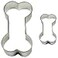 PME Set of 2 Bone Cookie and Cake Cutters Small Medium Standars SC608