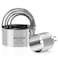 HULISEN Biscuit Cutter Set 5 PiecesSet Round Cookies Cutter with Handle Professional Baking Dough Tools Gift Package