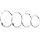 SOSOHOME Easter Egg Cookie Cutter Set 4 Piece 4 3 38 2 12 2 Egg Shaped Cookie Cutters Stainless Steel Biscuit Pastry Cutters