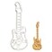 Bakerlogy Electric Guitar cookie cutter 1 piece