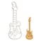 Bakerlogy Electric Guitar cookie cutter 1 piece