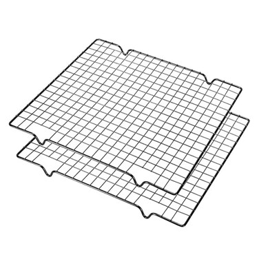 VNIMTI Baking Cooling Rack 2 Sets Cookie Cooling Racks for Cooking Baking Roasting Grilling Drying Oven Safe Wire Rack 11 10 Small Squares Grids