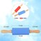 Honglida Mini Silicone Rolling Pin for Kids Nonstick Surface Wood Handle 9 Inch 2 Pack