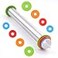Fulimax Rolling Pin with Thickness Rings 17 Adjustable Stainless Steel Rolling Pins for Baking Dough Roller for Fondant Pizza Pie Pasta Cookies Cakes Kitchen Baking Supplies