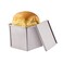 CHEFMADE Mini Pullman Loaf Pan with Lid 055Lb Dough Capacity NonStick Rectangle Flat Toast Box for Oven Baking 4 x 4x 39Champagne Gold