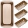 Patelai 4 Pack Small Loaf Pans for Baking Bread Non Stick Bread Pan Rectangle Baking Tray Toast Mold Gold768 x 374 Inch