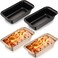 Patelai 4 Pieces Bread Pan Loaf Pan for Baking Bread 85 x 45 Inch Nonstick Carbon Steel Tin Rectangle Bakeware for Home Kitchen Cake Pies Baking Tray