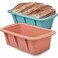 Koolstuffs Silicone Bread Loaf Pan 2 PCS Rectangular NonStick Baking Mold Pans for Oven Bread Cake Easy Release