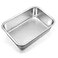 TeamFar Lasagna Pan Rectangular Cake Pan Brownie Bake Dish Stainless Steel 12751032 Heavy Duty Healthy Deep Side Brushed Surface Easy Clean Dishwasher safe
