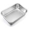TeamFar Lasagna Pan Rectangular Cake Pan Brownie Bake Dish Stainless Steel 12751032 Heavy Duty Healthy Deep Side Brushed Surface Easy Clean Dishwasher safe