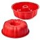 Puyeipt 10 Inch Silicone Fluted Tube Cake Pan 2 Pack Non Stick Silicone Baking Molds for Cake Bread Brownie Jello