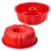 Puyeipt 10 Inch Silicone Fluted Tube Cake Pan 2 Pack Non Stick Silicone Baking Molds for Cake Bread Brownie Jello