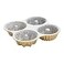 Nordic Ware 91377 Nordicware 9 Cup Bundt Quartet Pan Gold