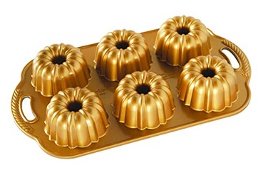 Nordic Ware Anniversary Bundtlette Pan One Size Gold