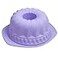 Webake Silicone Fluted Tube Pan Nonstick Kugelhopf Cake 9 inch Silicone Baking Mold Violet