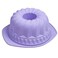 Webake Silicone Fluted Tube Pan Nonstick Kugelhopf Cake 9 inch Silicone Baking Mold Violet