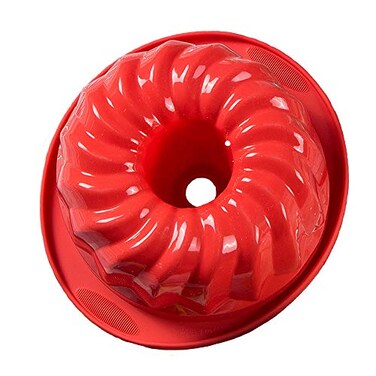 Webake Silicone Fluted Tube Cake Baking Pan Nonstick 10 Inch Cake Mold Bakeware