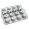 Nordic Ware Holiday Teacakes Cakelet 3 Cup Capacity Silver