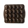Nordic Ware Skull Bite Cakelet 25 Cups Bronze