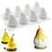 OCPO Kitchen OCPO KITCHEN 3D Pear Silicone Mold for Baking Mousse Cake French Dessert Pastry Chocolate Pudding Cupcake NonStick and Easy Release Pear Shaped 8Cavity
