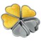 Fox Run Linked Heart Cake Pan 4Inch Hearts Preferred NonStick Heat Shaped Cake Pan