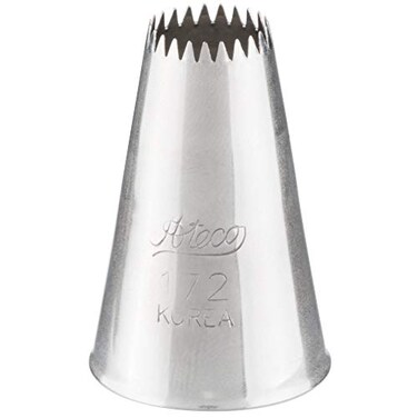 Ateco Silver Stainless Steel Flower Piping Tip
