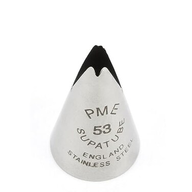 PME Seamless Stainless Steel Broadleaf Lily Supatube Tip 53 Silver Standard