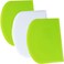 SURDOCA Dough Scraper Bench Scraper 3P 47x37 Plastic Flexible Bowl Scraper Sharp Edge Angles Cake Scraper NonSlip Bakeware Decorating Tools Sculpting Modeling Tools GreenWhiteGreen