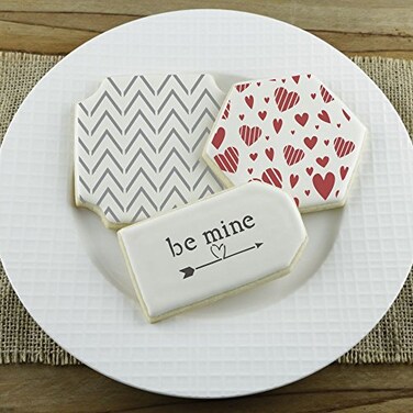stencil ease Mini Hearts All Over Stencil Love and Kisses 3 Sheets 9 Stencil Value Pack