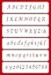 Designer Stencils Alphabet Cake Stencil Beigesemitransparent