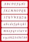 Designer Stencils Alphabet Cake Stencil Beigesemitransparent