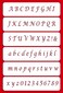 Designer Stencils Alphabet Cake Stencil Beigesemitransparent