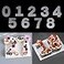 RAYNAG 08 Number Cake Stencils Flat Plastic Templates Cutting Number Mold 16 Inch Numerical Stencils for DIY Numbers CakesCookies
