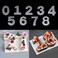 RAYNAG 08 Number Cake Stencils Flat Plastic Templates Cutting Number Mold 16 Inch Numerical Stencils for DIY Numbers CakesCookies