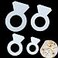 RAYNAG Set of 4 Diamond Cake Stencils Baking Templates Plastic Sheet Flat Bread Stencil Template 8101214 Inch Decor Stencil