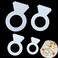 RAYNAG Set of 4 Diamond Cake Stencils Baking Templates Plastic Sheet Flat Bread Stencil Template 8101214 Inch Decor Stencil