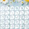 Marspark 30 Pieces Coffee Stencil Cookie Cake Stencils Latte Art Reusable Plastic DIY Bake Stencils Leaves Butterfly Flowers Bird for Coffee Cookie Drawing