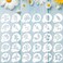Marspark 30 Pieces Coffee Stencil Cookie Cake Stencils Latte Art Reusable Plastic DIY Bake Stencils Leaves Butterfly Flowers Bird for Coffee Cookie Drawing