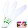Curious Chef Kid Safe Kitchen Knife Set 3Piece Nylon Knives for Kids White Green Ages 4 NonScratch Tools for Nonstick Pans Kitchen Tool Set